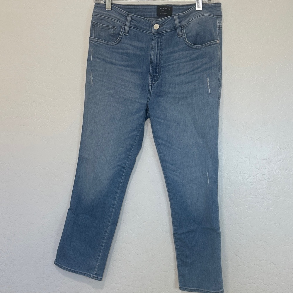 Sanctuary Light Blue Denim Jeans women’s 31 modern straight crop standard rise